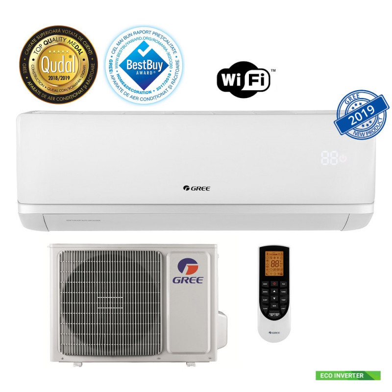 Aparat de aer conditionat Gree Bora Eco Inverter A2 White GWH24AAB-K6DNA1A Wifi inclus , Filtru Photocatalytic,5 ani Garantie Aparat de aer conditionat Gree Bora Eco Inverter A2 White GWH24AAB-K6DNA1A Wifi inclus , Filtru Photocatalytic,5 ani Garantie