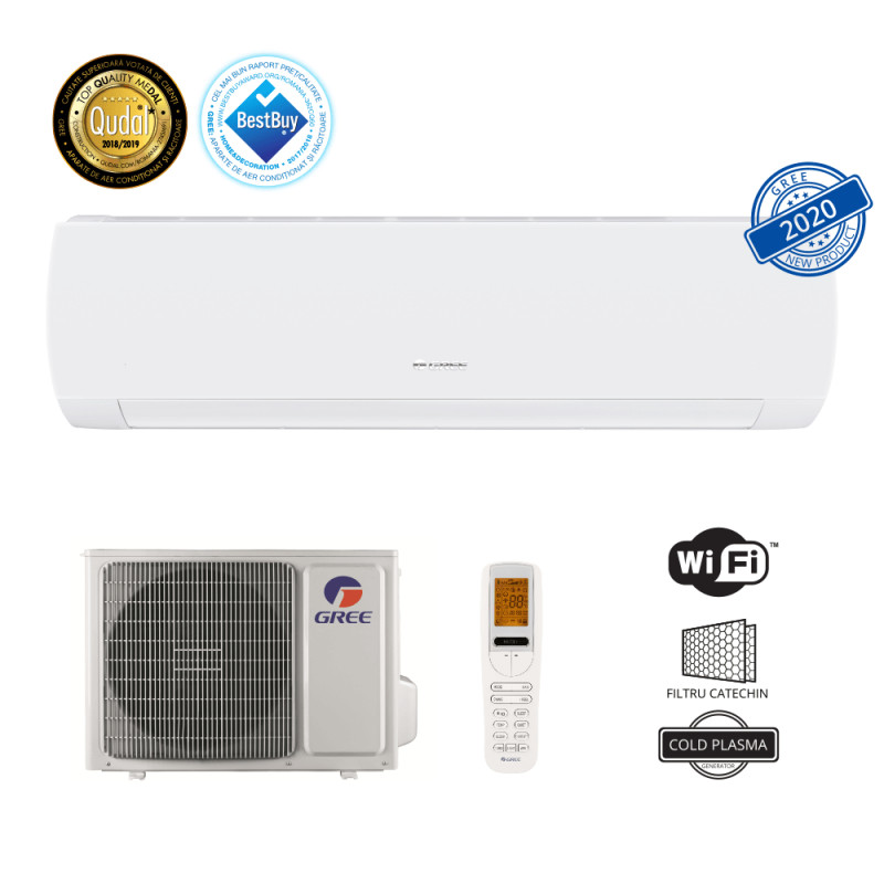Aparat de aer conditionat Gree Muse Inverter GWH12AFB-K6DNA1A,A++ ,Generator Cold Plasma ,Wifi Inclus ,Model 2020 Aparat de aer conditionat Gree Muse Inverter GWH12AFB-K6DNA1A,A++ ,Generator Cold Plasma ,Wifi Inclus ,Model 2020